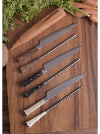 Messer mit Spieß und Lederetui "Nuar" ca. 24cm Produktbild